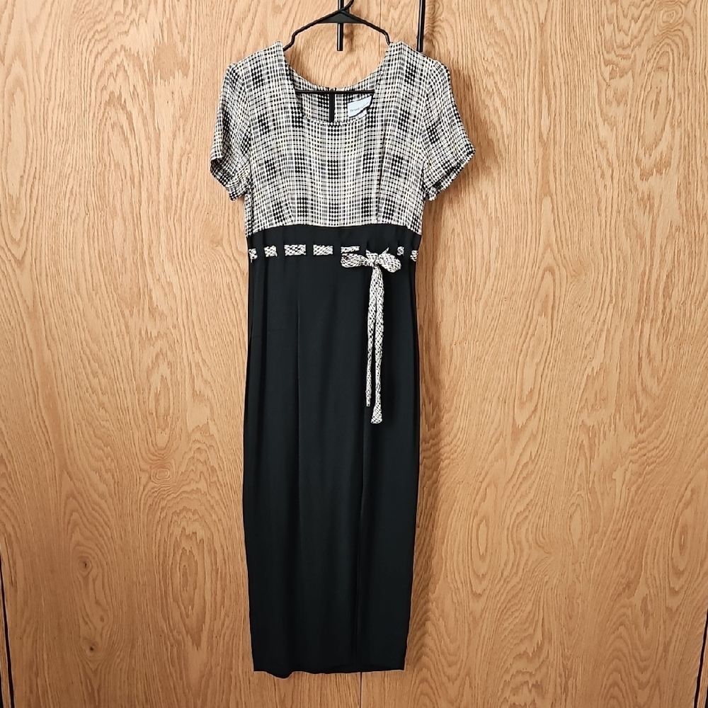 Breakin' Loose Vintage Black and White Dress